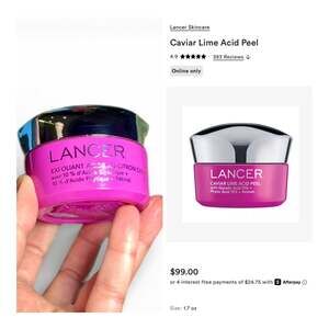 Lancer Skincare Caviar Lime Acid Peel 1.7 oz. NEW! MSRP $99!